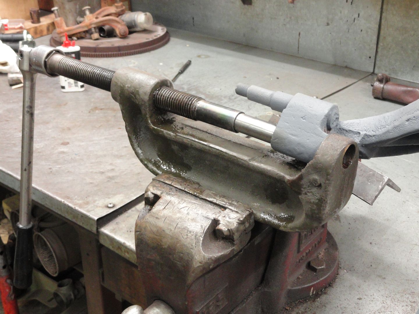 How to remove front top shackle bushing? The Ford Barn